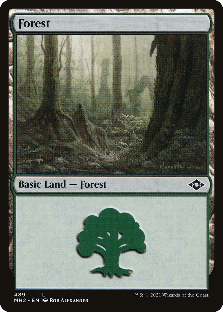 Image of Forest (489) (Foil Etched) [Modern Horizons 2]