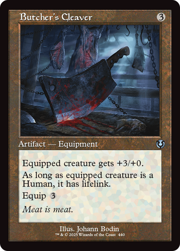 Image of Butcher's Cleaver (Retro Frame) [Innistrad Remastered]