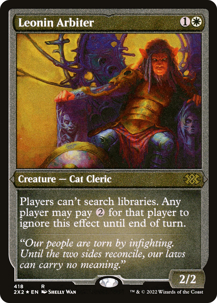 Image of Leonin Arbiter (Foil Etched) [Double Masters 2022]