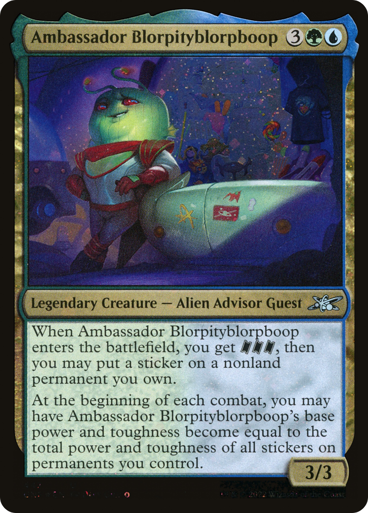Image of Ambassador Blorpityblorpboop (Galaxy Foil) [Unfinity]