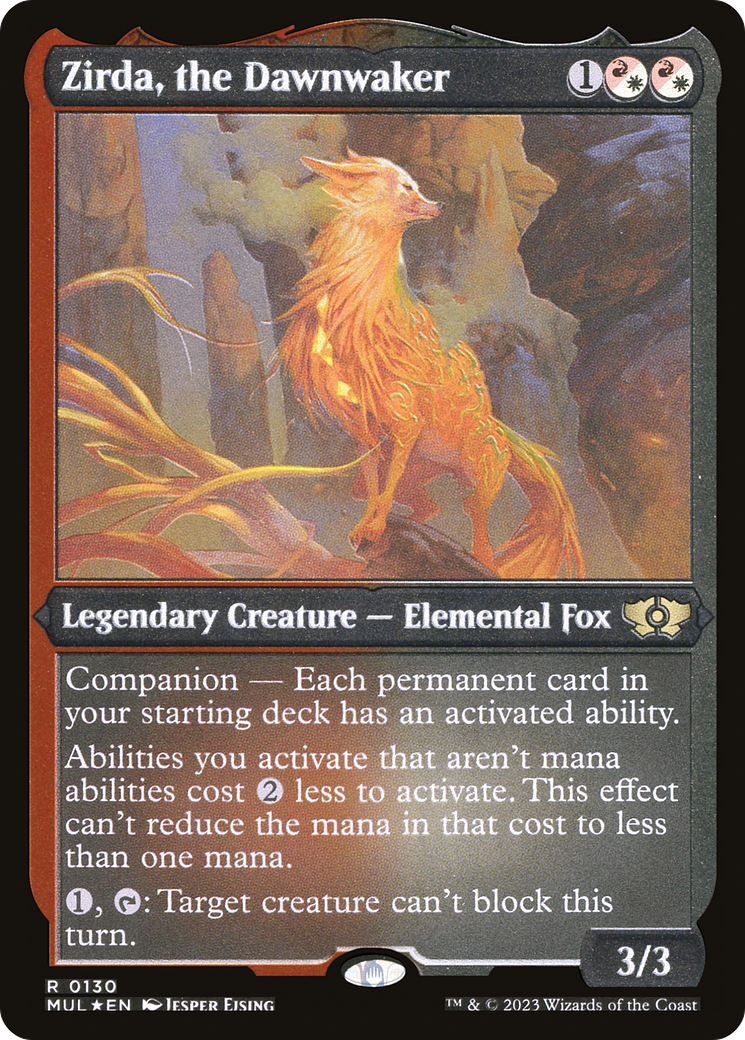 Image of Zirda, the Dawnwaker (Foil Etched) [Multiverse Legends]