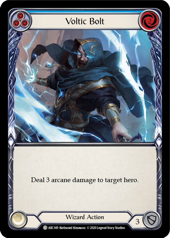Image of Voltic Bolt (Blue) [U-ARC149] (Arcane Rising Unlimited)  Unlimited Normal