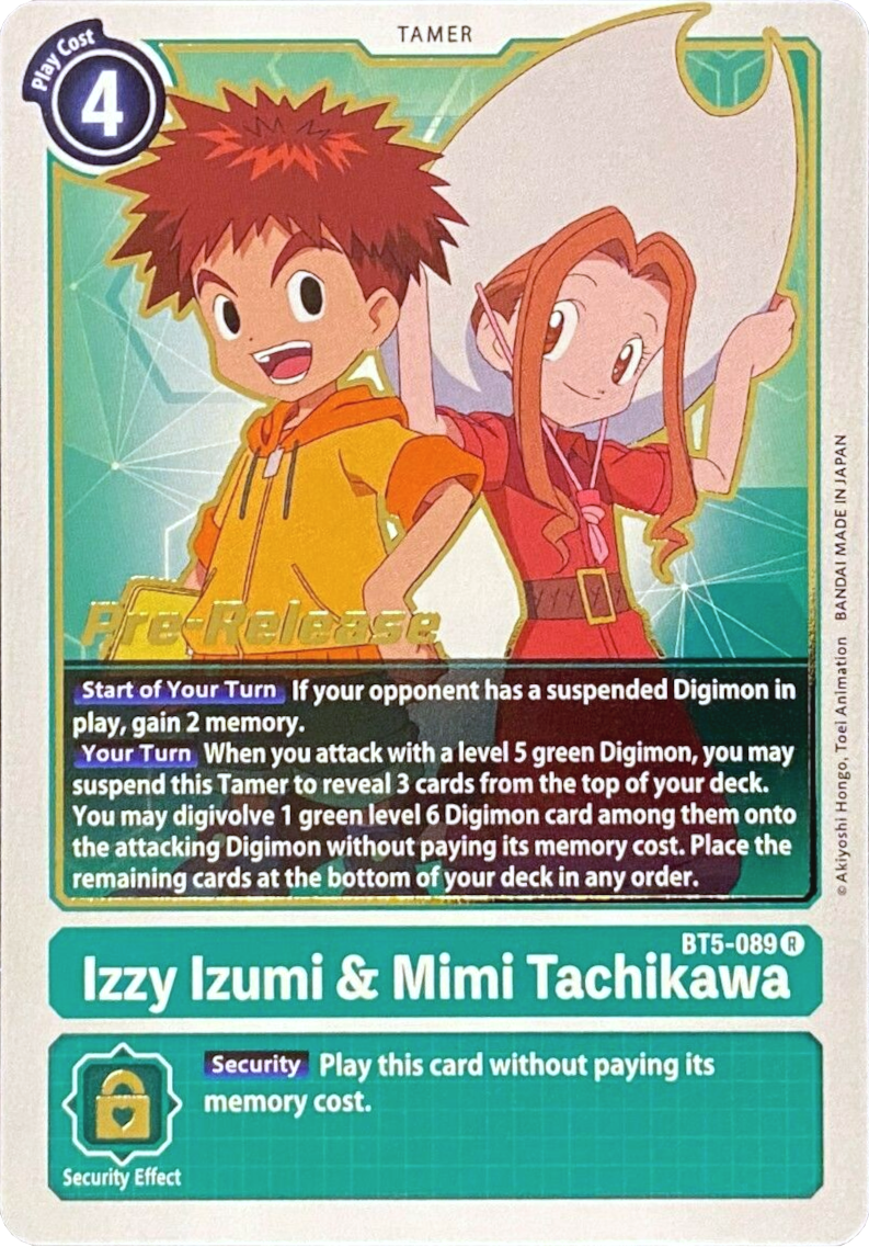 Image of Izzy Izumi & Mimi Tachikawa [BT5-089] [Battle of Omni Pre-Release Promos]