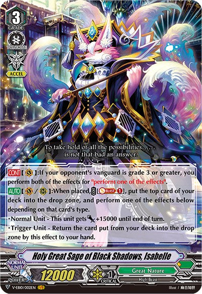 Image of Holy Great Sage of Black Shadows, Isabelle (V-EB10/002EN) [The Mysterious Fortune]