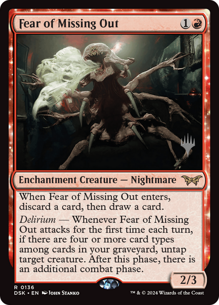 Image of Fear of Missing Out (Promo Pack) [Duskmourn: House of Horror Promos]