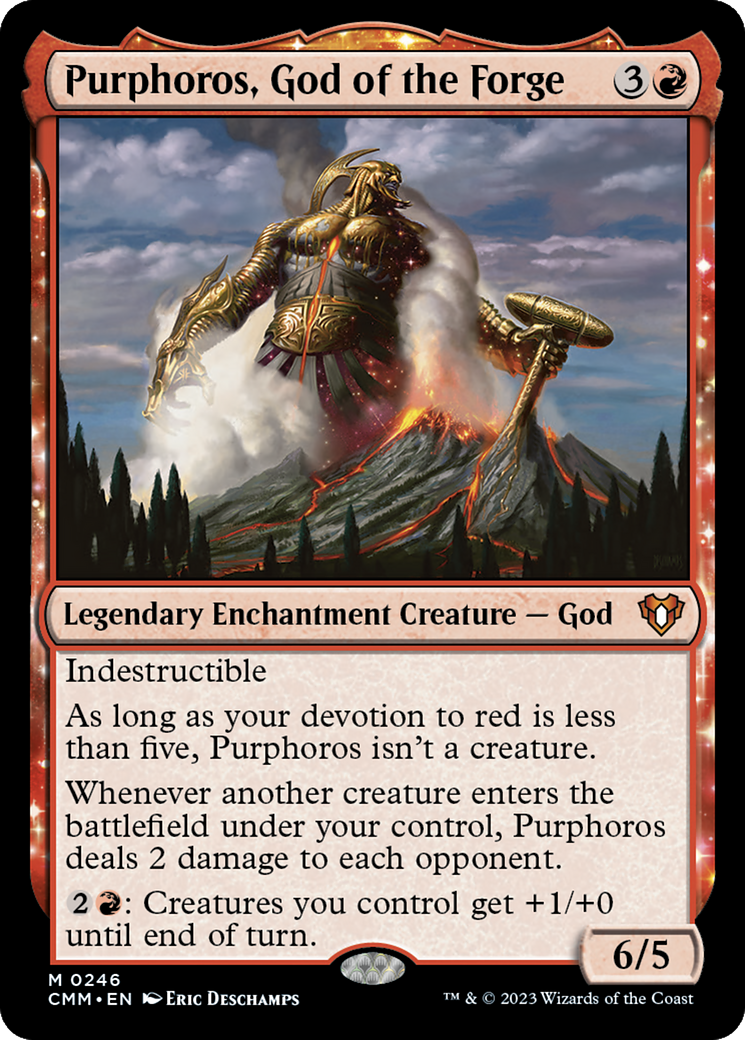 Image of Purphoros, God of the Forge [Commander Masters]