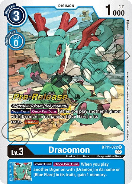 Image of Dracomon [BT11-022] [Dimensional Phase Pre-Release Promos]