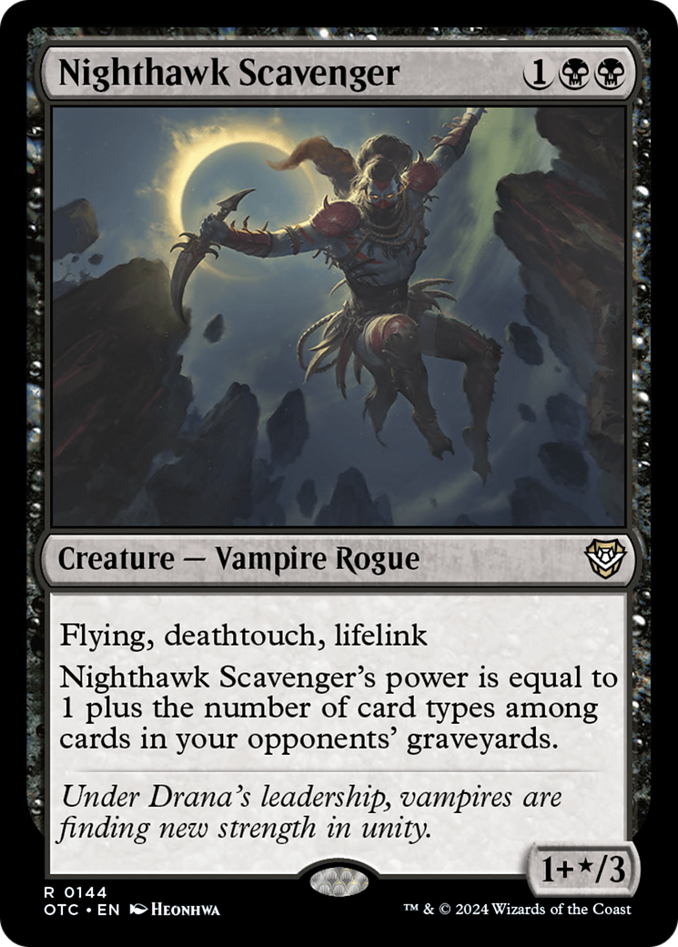 Image of Nighthawk Scavenger [Outlaws of Thunder Junction Commander]
