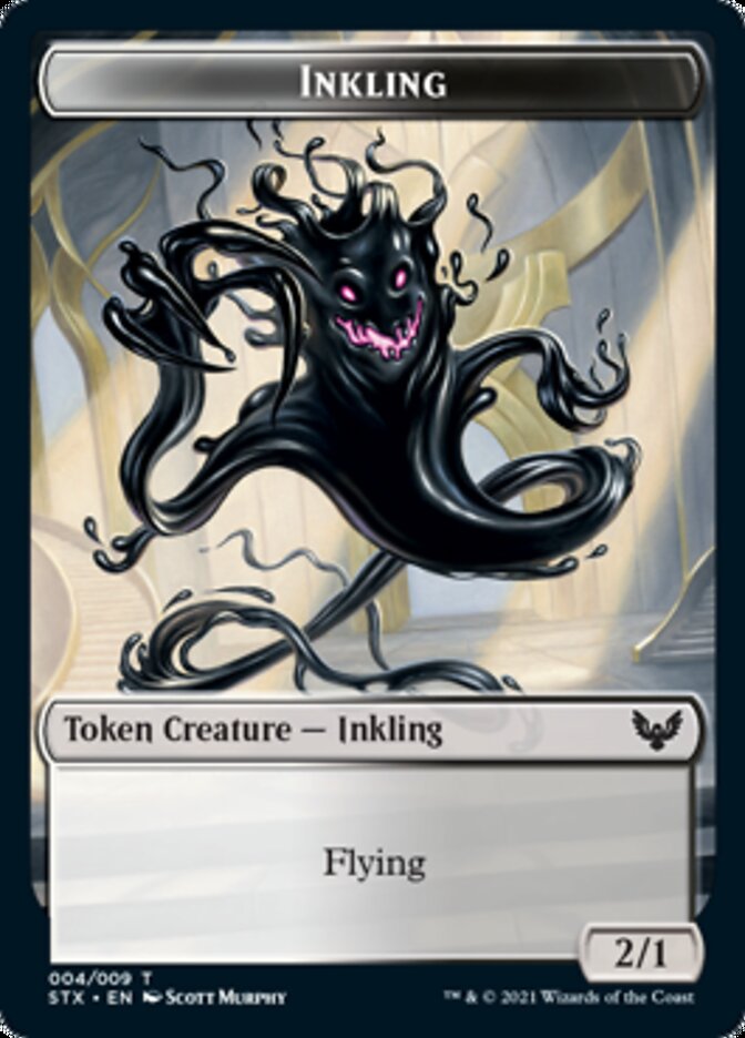Image of Inkling // Spirit Double-Sided Token [Strixhaven: School of Mages Tokens]