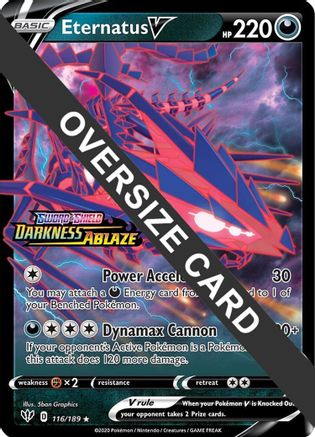 Image of Eternatus V (116/189) (Jumbo Card) [Sword & Shield: Darkness Ablaze]