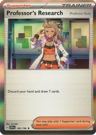 Image of Professor's Research (Professor Sada) (189/198) [Scarlet & Violet: Base Set]