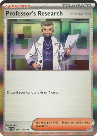 Image of Professor's Research (Professor Turo) (190/198) [Scarlet & Violet: Base Set]