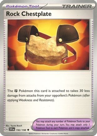 Image of Rock Chestplate (192/198) [Scarlet & Violet: Base Set]