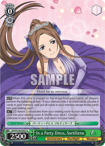 Image of In a Party Dress, Sortiliena [Sword Art Online Animation 10th Anniversary]