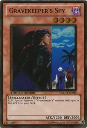 Image of Gravekeeper's Spy [GLD4-EN010] Gold Rare