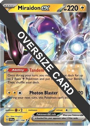 Image of Miraidon ex (081/198) (Jumbo Card) [Scarlet & Violet: Base Set]