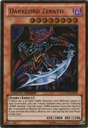 Image of Darklord Zerato [GLD4-EN022] Gold Rare
