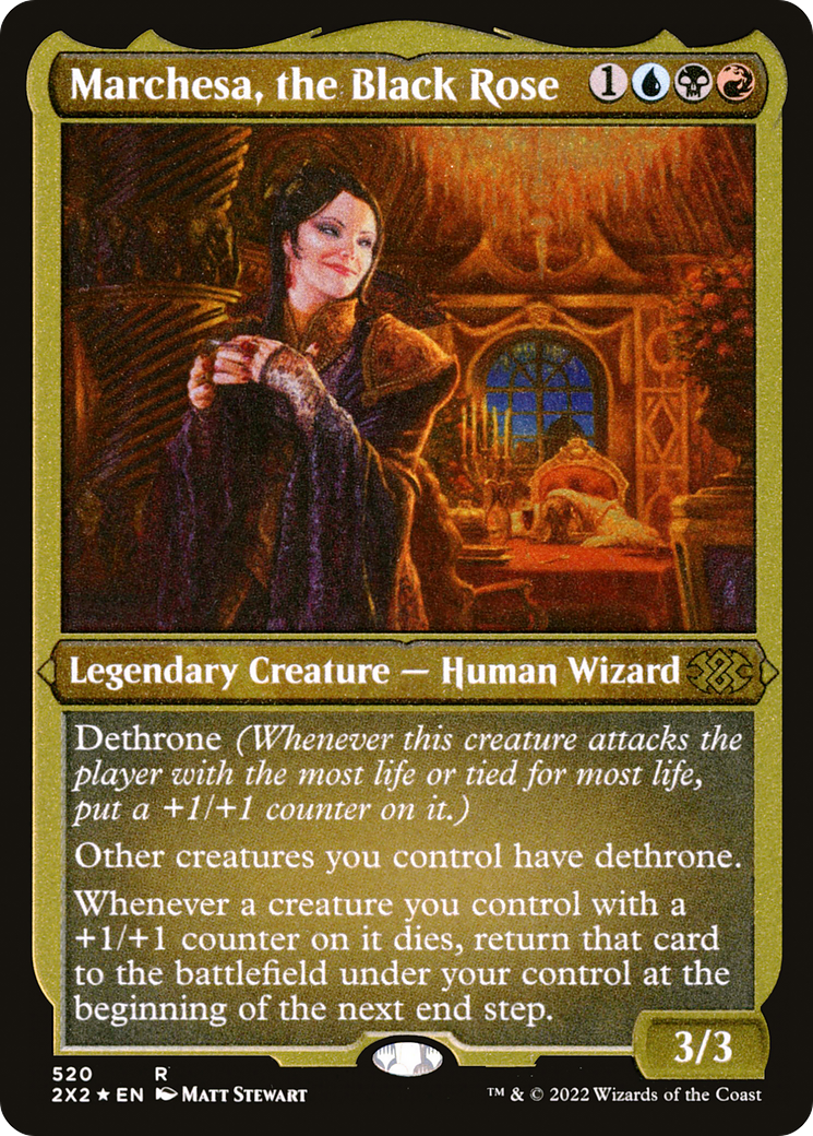 Image of Marchesa, the Black Rose (Foil Etched) [Double Masters 2022]