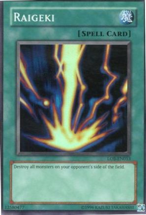 Image of Raigeki [LOB-EN053] Super Rare
