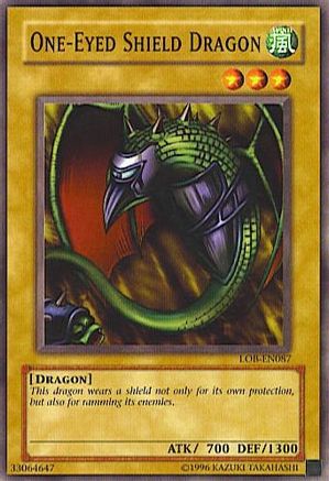 Image of One-Eyed Shield Dragon [LOB-EN087] Common