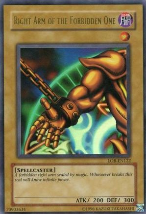 Image of Right Arm of the Forbidden One [LOB-EN122] Ultra Rare