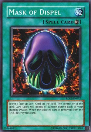 Image of Mask of Dispel [LON-EN017] Super Rare