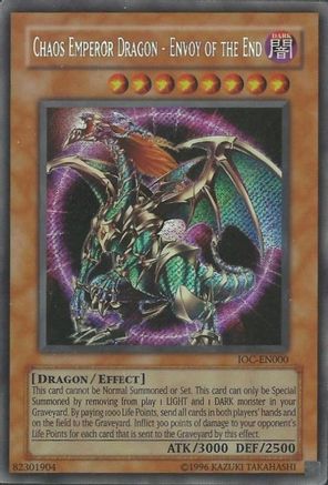 Image of Chaos Emperor Dragon - Envoy of the End [IOC-EN000] Secret Rare