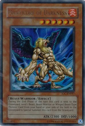 Image of Manticore of Darkness [IOC-EN067] Ultra Rare