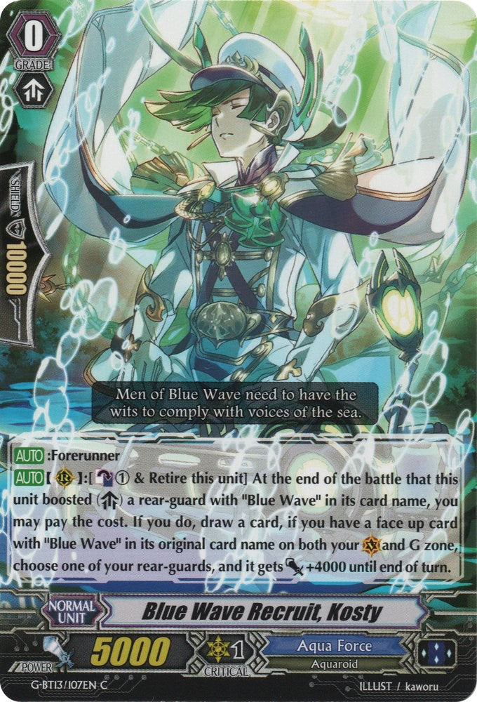Image of Blue Wave Recruit, Kosty (G-BT13/107EN) [Ultimate Stride]
