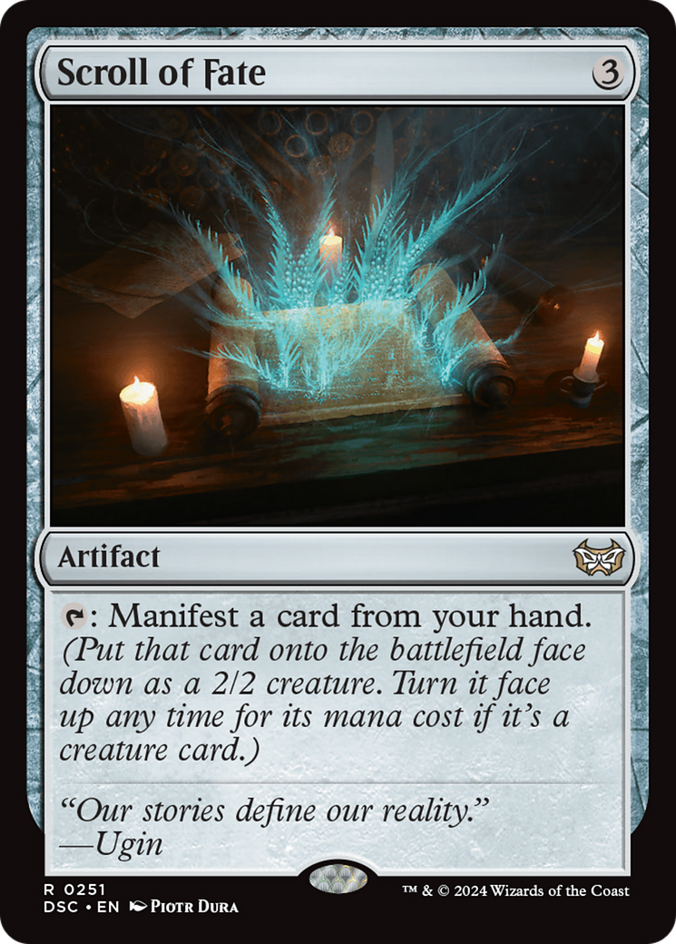 Image of Scroll of Fate [Duskmourn: House of Horror Commander]