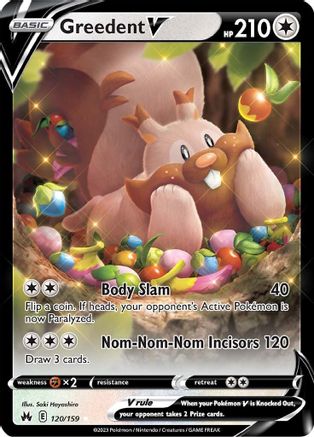 Image of Greedent V (120/159) [Sword & Shield: Crown Zenith]