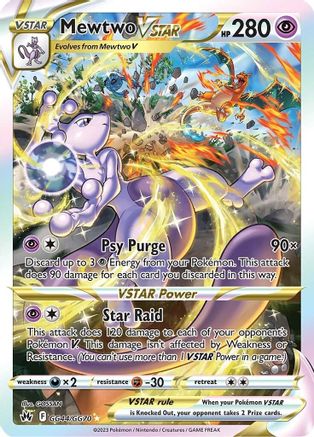Image of Mewtwo VSTAR (GG44/GG70) [Sword & Shield: Crown Zenith]