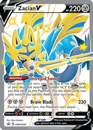 Image of Zacian V (SWSH292) [Sword & Shield: Black Star Promos]