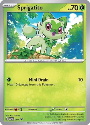 Image of Sprigatito (001) [Scarlet & Violet: Black Star Promos]