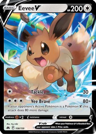 Image of Eevee V (108/159) [Sword & Shield: Crown Zenith]