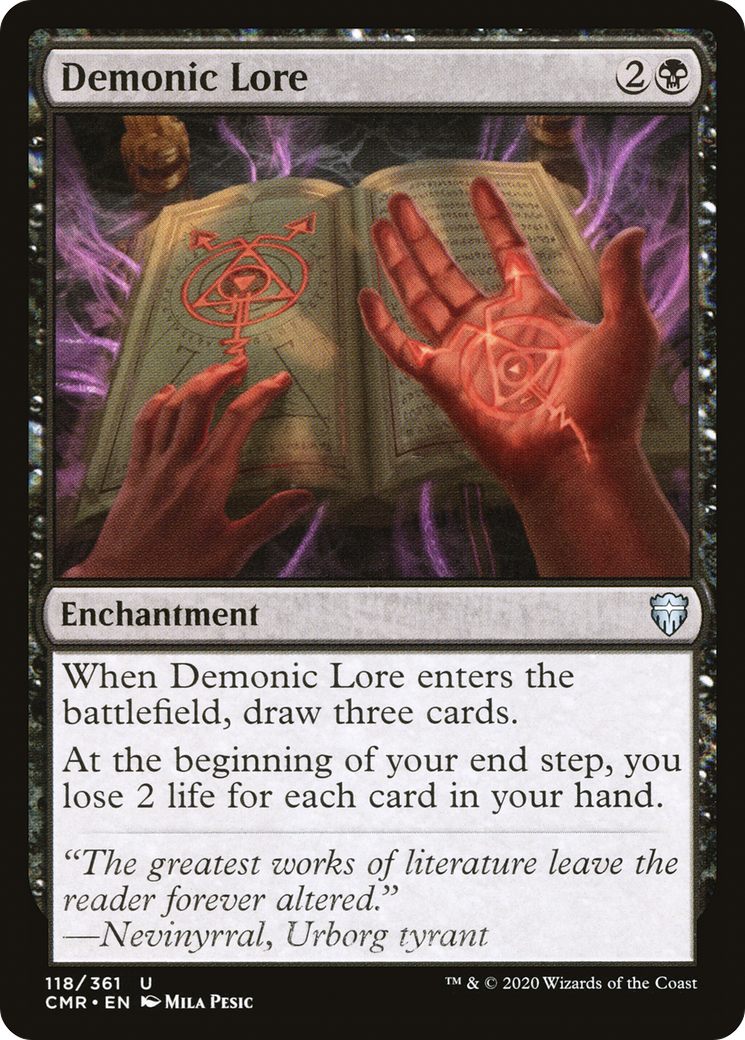 Image of Demonic Lore [Commander Legends]