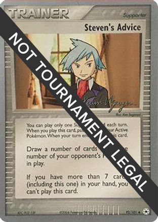 Image of Steven's Advice (92/101) (Team Rushdown - Kevin Nguyen) [World Championships 2004]