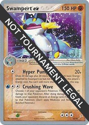 Image of Swampert ex (95/95) (Rocky Beach - Reed Weichler) [World Championships 2004]