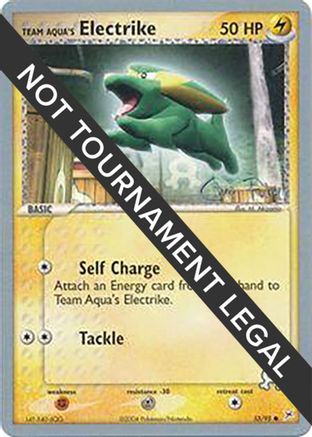 Image of Team Aqua's Electrike (53/95) (Blaziken Tech - Chris Fulop) [World Championships 2004]