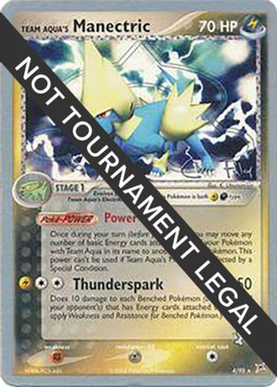Image of Team Aqua's Manectric (4/95) (Blaziken Tech - Chris Fulop) [World Championships 2004]