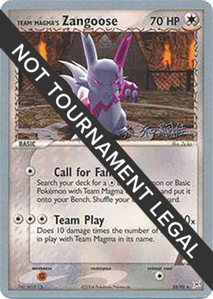 Image of Team Magma's Zangoose (23/95) (Magma Spirit - Tsuguyoshi Yamato) [World Championships 2004]