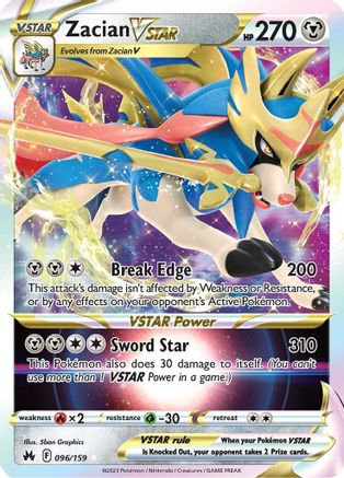 Image of Zacian VSTAR (096/159) [Sword & Shield: Crown Zenith]