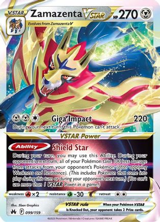 Image of Zamazenta VSTAR (099/159) [Sword & Shield: Crown Zenith]