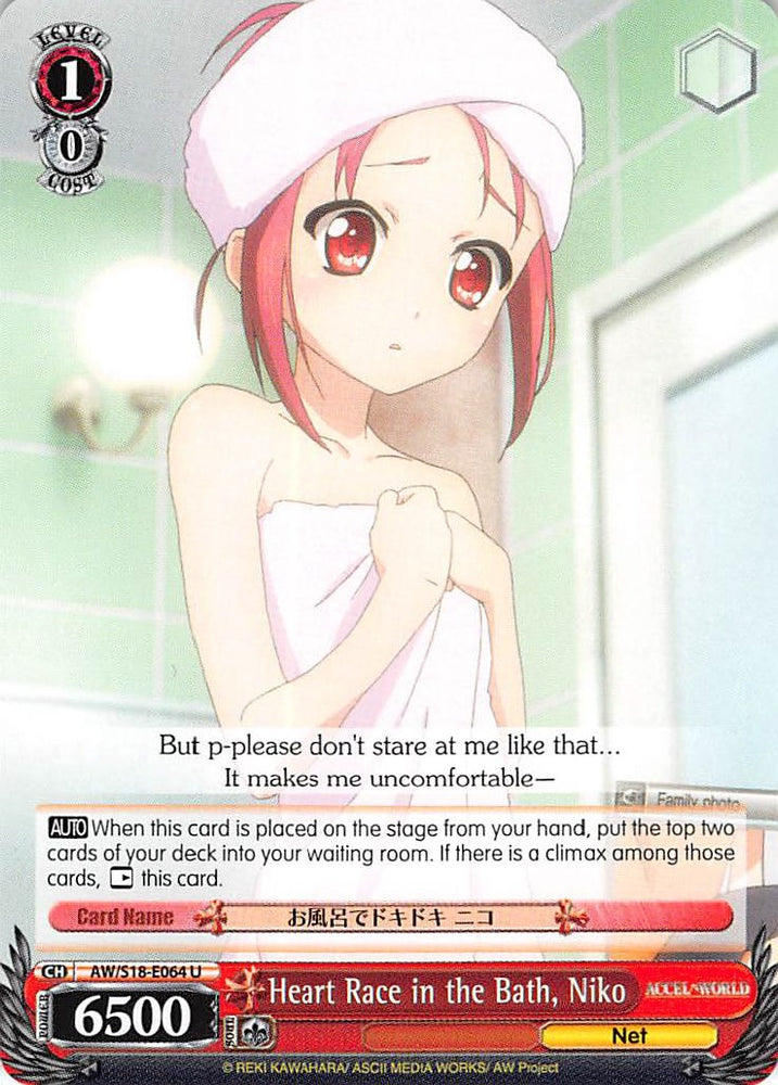 Heart Race in the Bath, Niko (AW/S18-E064 U) [Accel World]