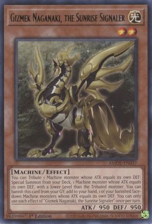 Image of Gizmek Naganaki, the Sunrise Signaler [AMDE-EN037] Rare