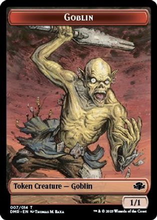 Image of Goblin // Sheep Double-Sided Token [Dominaria Remastered Tokens]