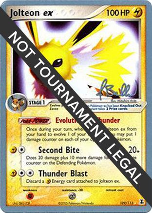 Image of Jolteon ex (109/113) (Eeveelutions - Jimmy Ballard) [World Championships 2006]
