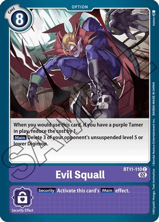 Image of Evil Squall [BT11-110] [Dimensional Phase]
