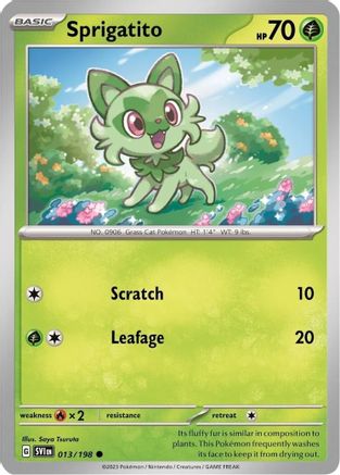 Image of Sprigatito (013/198) (Paldea Collection) [Scarlet & Violet: Base Set]