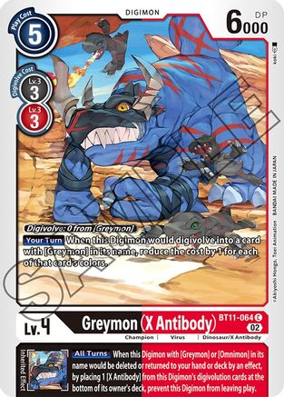 Image of Greymon (X Antibody) [BT11-064] [Dimensional Phase]